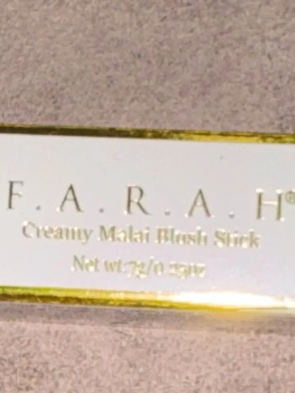 F.A.R.A.H Creamy Malai Blush Stick She Creamy Rose Pink 7g NIB